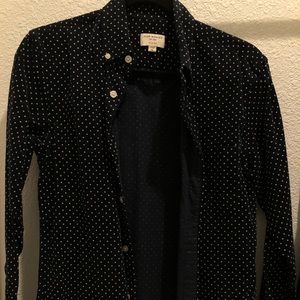 NWOT Club Monaco dotted corduroy shirt